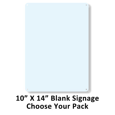 #ad Simplee Signage 10quot;X14quot; Plastic Blank Signs for DIY Crafts Choose Your Pack $19.83