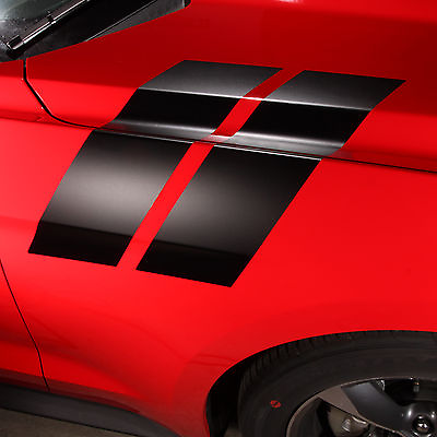 #ad 2015 2018 Ford Mustang Hood to Fender Side Double Stripes Racing Decals $35.00