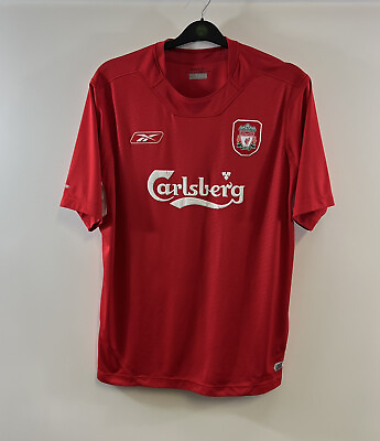 #ad Liverpool Home Football Shirt 2004 06 Adults Large Reebok H177 GBP 79.99