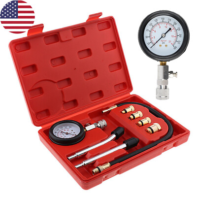 #ad Petrol Engine Cylinder Compression Tester Kit for Automotive Motorcycle Tool Kit $16.99