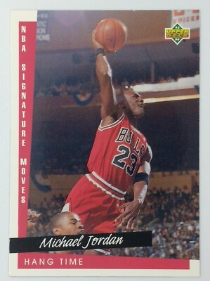 #ad 1993 94 Upper Deck NBA Signature Moves Hang Time Michael Jordan #237 HOF $1.70