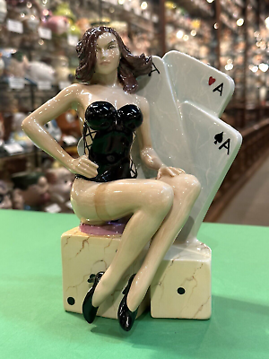 #ad Kevin Francis #x27;Ace Player#x27; Cards Girl Figurine Artists Edition 1 1 $150.00