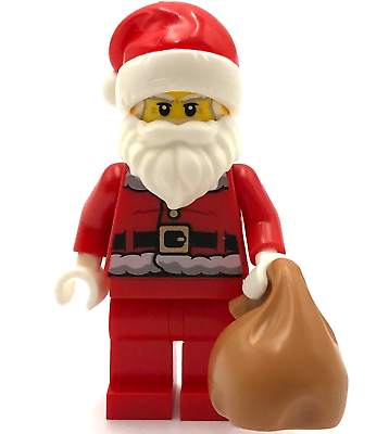 #ad Lego New Christmas Santa Claus Minifigure Xmas Fig with Presents Holiday Gift $3.99