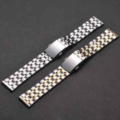 #ad 18 20 22mm Metal Watch Band Strap Replacement Stainless Steel Wrist Bracelet $9.99