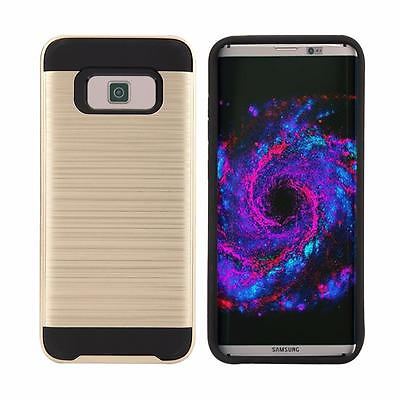 #ad For SAMSUNG Galaxy S8 S8 Rugged Matte Hybrid Tough Shockproof Case Skin Cover $8.99