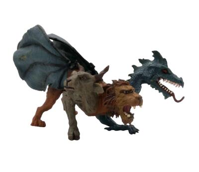 #ad Safari Ltd. Mythical Realms CHIMERA 7quot; Figure 3 Headed Fantasy with Snake Tail $8.46
