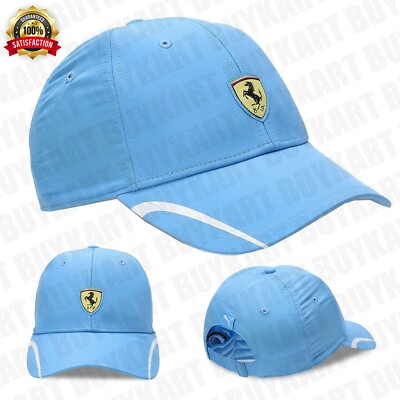 #ad NEW Scuderia Ferrari SPTWR Style Baseball Cap PUMA Original Light Blue Unisex $54.14