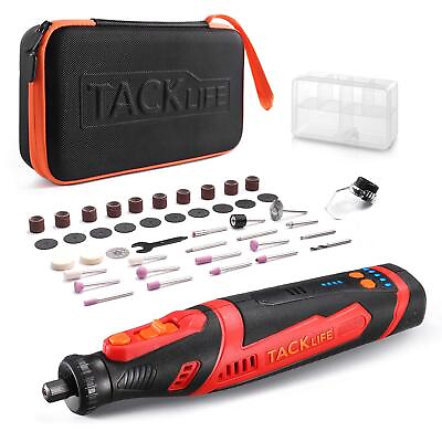 #ad Tacklife Cordless Rotary Tool 8V Motor 2.0 Ah Li ion Battery Grinding Drilling $23.99