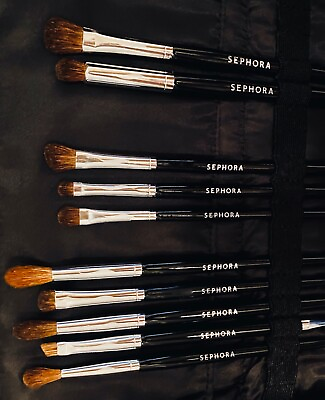 #ad MEGA Eye Essentials Professional Makeup Brush Set Tools Luxury Kit by SEPHORA $48.95