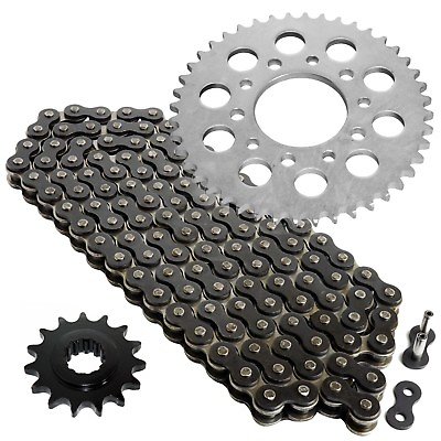 #ad Black Drive Chain And Sprocket Kit for Honda CBR600F 1987 1988 1989 1990 $42.26