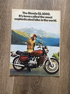 #ad 1976 Honda GL1000 Gold Wing Motorcycle 3p Print Ad $5.00