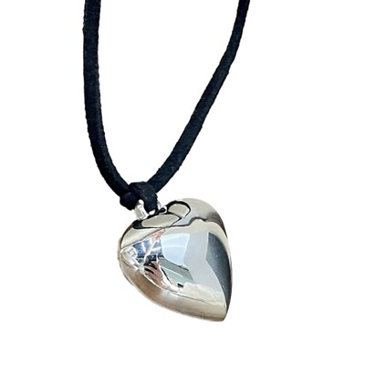 #ad Heart Pendant Necklaces Small Heart Pendant Choker Heart Necklace Alloy Material $3.94