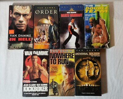 #ad Jean Claude Van Damme 7 VHS Video Lot $29.00