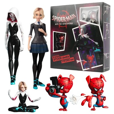 #ad Spider Man:Into the Spider Verse SV Spider Gwen Stacy Action Figure Toys Gift US $33.29