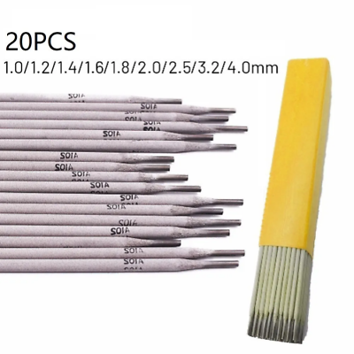 #ad 20pcs 304 Stainless Steel Welding Rod for Soldering Solder Electrodes Welding $40.40