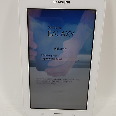 #ad Samsung Galaxy Tab 3 Lite SM T110 8GB Wi Fi 7in White Android 4.2.2 $29.95