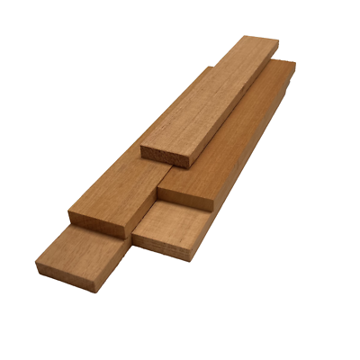 #ad Pack of 5 Honduran Mahogany Thin Lumber Boards Carving Wood Blocks 1 4quot;x2quot;x12quot; $17.63