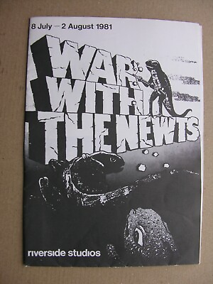 #ad 1981 WAR WITH THE NEWTS Capek Txi Whizz Adad Hannah Jonathan Barlow Don Crann GBP 10.00