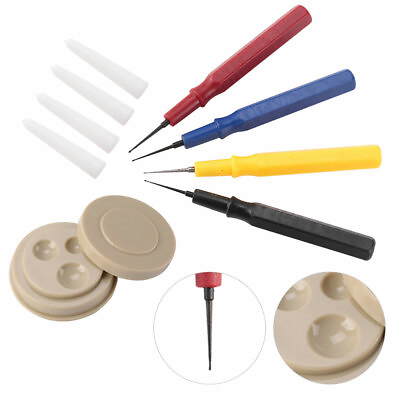 #ad Watch Clock Oiler Pen Needle With Oil Cup Repair Tool Kit 4 Pcs For Watchmakers $10.79