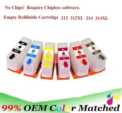 #ad 312XL 314XL Alternative Refillable Ink Cartridge No Chip for XP 15000 XP 15010 $13.95