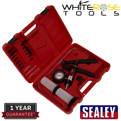 #ad Sealey Vacuum amp; Pressure Test Bleeding Kit Automotive Garage Vehicle Service GBP 118.95