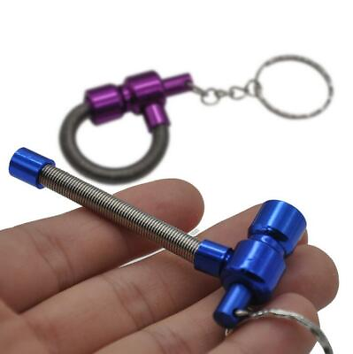 #ad 2pcs Portable spring Metal pipe Tobacco smoking Filter pipe Keychain pipe $8.43