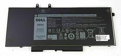 #ad NEW OEM 4GVMP Battery For Dell Latitude 5400 5500 Precision 3540 3550 9JRYT 68WH $45.99