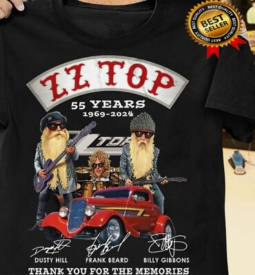 #ad ZZ Top 55 Years 1969 2024 Thank You For The Memories T Shirt great new $29.99