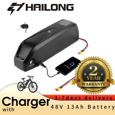#ad H HAILONG 48V 13AH Ebike Battery Lithium Battery 1000W Electric Bike Battery $189.00
