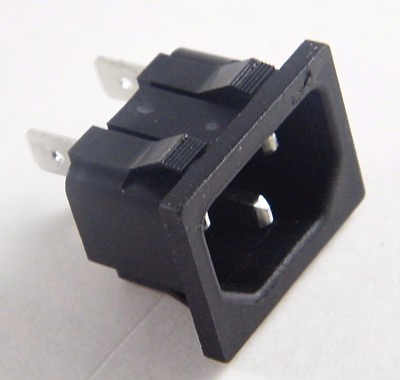 #ad INALAYS AC POWER STANDARD C14 INLET CONNECTOR 0711 SNAP IN NEW NWOP $4.95