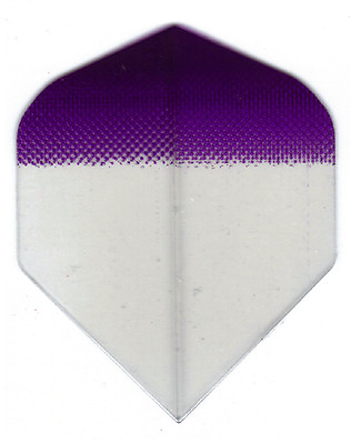 #ad Dart Flights 5 Purple Tint to Clear Amerithon Std Sets $9.00