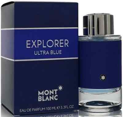 #ad Explorer Ultra Blue Mont Blanc Men cologne for him EDP 3.3 3.4 oz New in Box $34.19