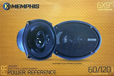 #ad NEW Memphis Audio PRX6903 6quot;x9quot; Coaxial 3 Way Speakers PAIR 6x9 $149.95
