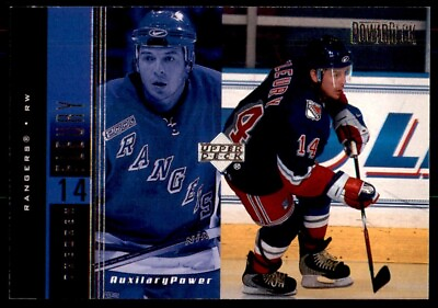 #ad 1999 00 UPPER DECK POWER AUXILIARY THEO FLEURY NEW YORK RANGERS #AUX15 C $1.21