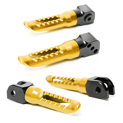 #ad Gold CNC Front Rear Foot Pegs Kit BOB For CB900F Hornet 02 03 04 05 06 07 $89.40
