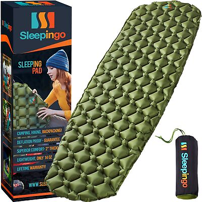 #ad Sleepingo Large Sleeping Pad for Camping Ultralight Sleeping Camping Mat fo... $40.19