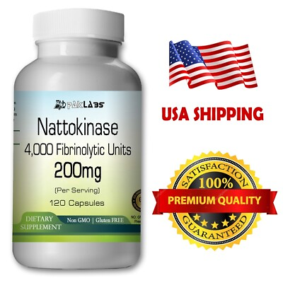 #ad Nattokinase 200mg 4000 FU g Vascular Support 120 Capsules Fast Shipping in US $16.18