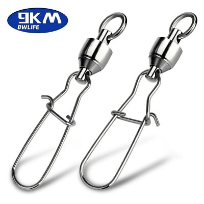 #ad Stainless Steel Ball Bearing Swivels with CRANE DUO LOCK SNAP Trolling Rigging $59.49