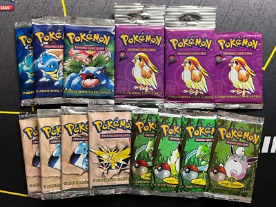 #ad #ad Pokemon TCG Premium Mystery Pack 6 Booster Packs Vintage Modern Sets Inserts $65.10