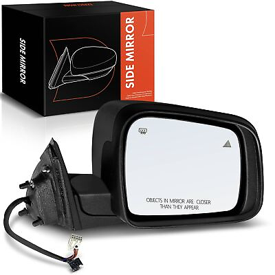 #ad Passenger Black Power Heated Mirror w Memory for Jeep Grand Cherokee 2012 2022 $108.99