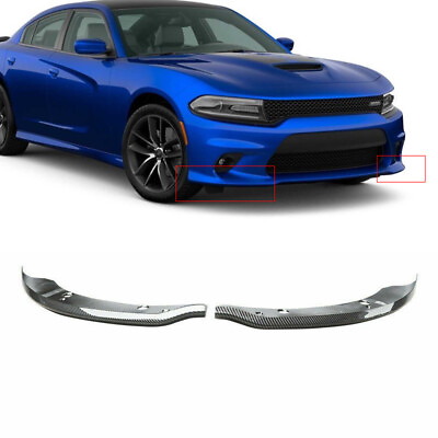 #ad Carbon Look For 2015 23 Dodge Charger SRT Scat Pack Front Lip Splitter Protector $49.99