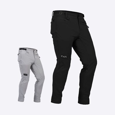 #ad FXR Tech Air Adult Mens Breathable Nylon Zipped Casual Pant Black Grey $119.99