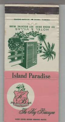 #ad Matchbook Cover Florida The Key Biscayne Hotel amp; Villas Miami FL $4.95