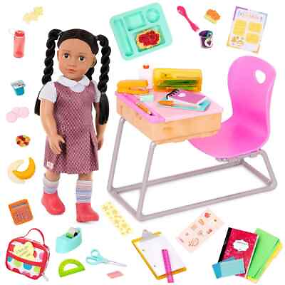 #ad Our Generation Frederika amp; Flying Colors Desk Accessory School Set 18quot; Doll $29.99