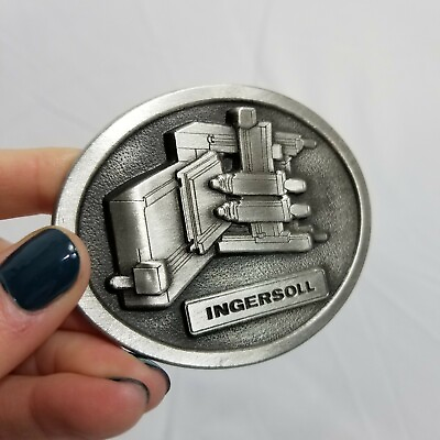 #ad Ingersoll belt buckle limited edition serial no. 023 Good condition Collectible $20.00