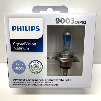 #ad 2x Philips 9003 CrystalVision Platinum Car Headlight Bulb $36.95