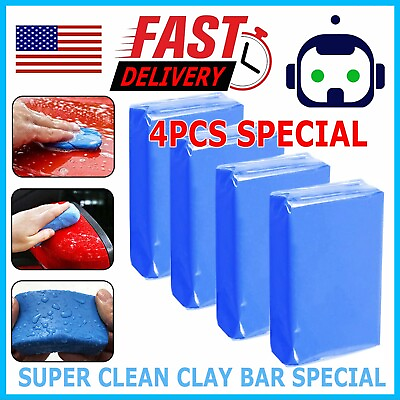 #ad #ad 4 Pack Clay Bar Detailing Auto Car Clean Wash Cleaner Sludge Mud Remove Magic $9.99