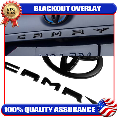 #ad Overlay For Camry 2018 2024 Accessories Blackout Emblem Anti scratch Protector $29.99