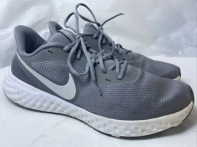 #ad Nike Revolution 5 Running Shoes Men#x27;s US 14 Gray White BQ3204 005 Nice Used ￼ $38.00