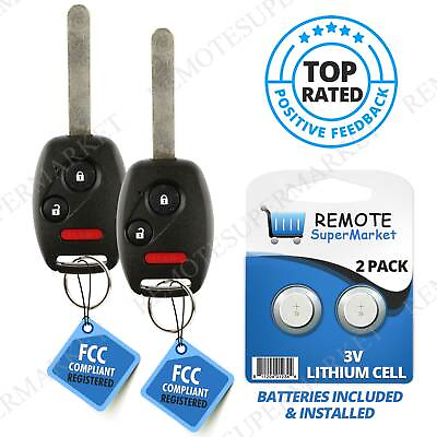 #ad 2 Car Key Fob Entry Remote For 2007 2008 2009 2010 2011 2012 2013 Honda CRV CR V $16.79